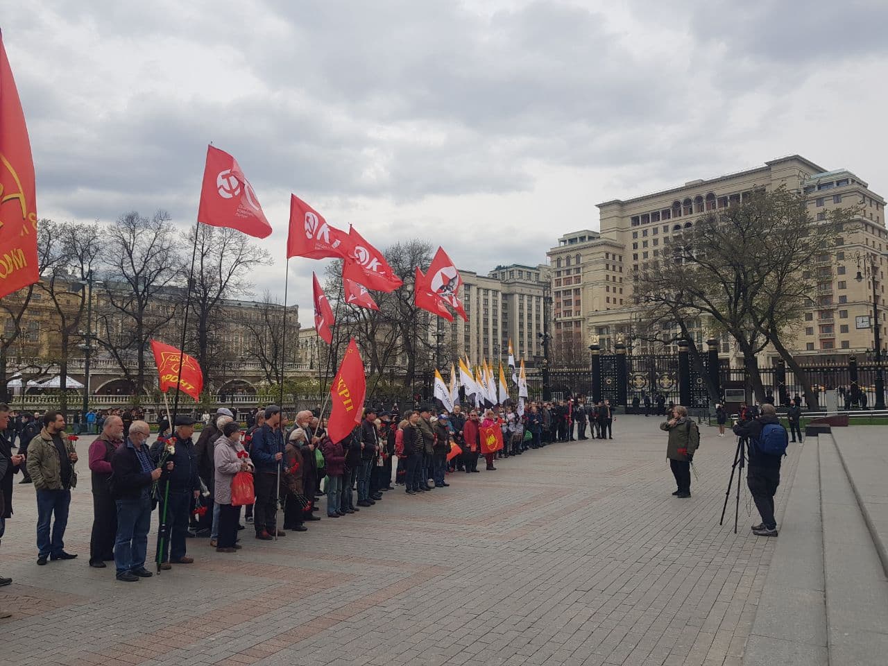 Москва: Акция памяти погибших в Одессе в Доме профсоюзов — Левый Фронт